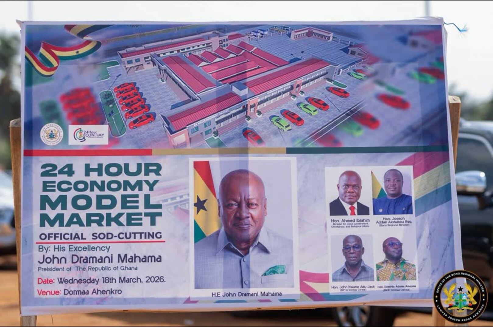 Ghana launches 24-hour model market in Juapong to boost regional trade and local businesses